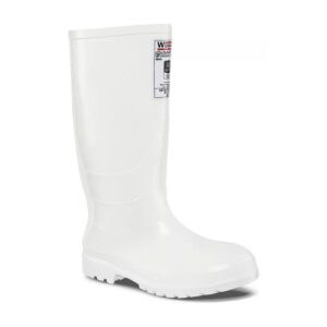 BOTA CAUCHO BLANCA PUNTA WORKMAN
